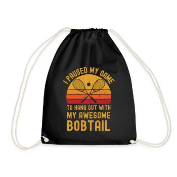 Squash and Bobtail - Drawstring Bag - black - Front