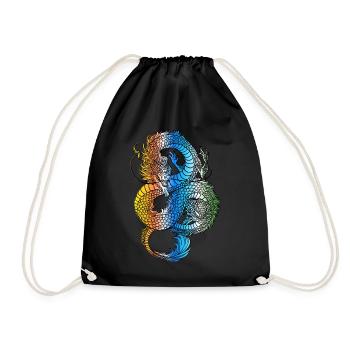 Dragon Japonais Vintage Demon Retro 102 - Sac de sport léger - noir - Devant