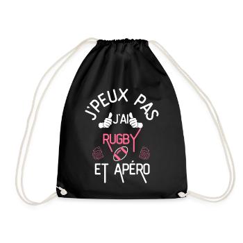 J Peux Pas J Ai Ruby et apero - Sac de sport léger - noir - Devant