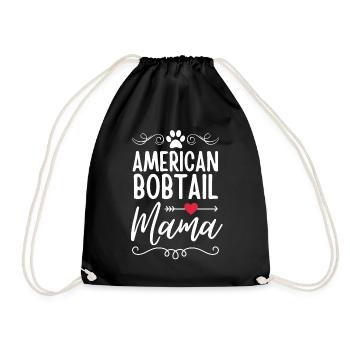 American Bobtail Mama - Drawstring Bag - black - Front