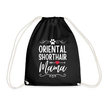 Orientalisch Kurzhaar Mama - Turnbeutel - Schwarz - Vorne
