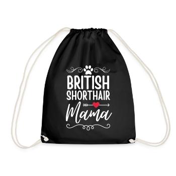 Maman britannique à poil court - Sac de sport léger - noir - Devant