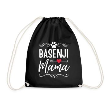 Basenji Mama - Turnbeutel - Schwarz - Vorne