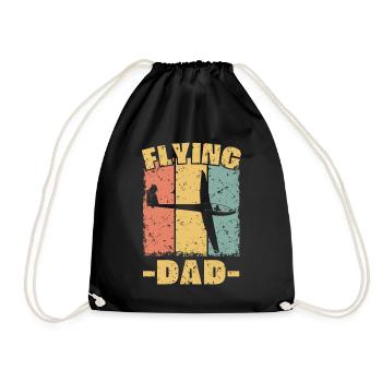 Gleiten Papa retro - Turnbeutel - Schwarz - Vorne