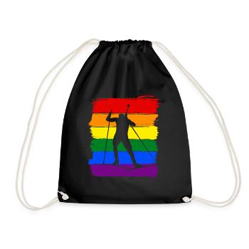 Ski LGBT Pride - Sac de sport léger - noir - Devant
