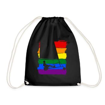 Yachting LGBT Pride - Sac de sport léger - noir - Devant
