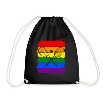 Squash LGBT Pride - Turnbeutel - Schwarz - Vorne
