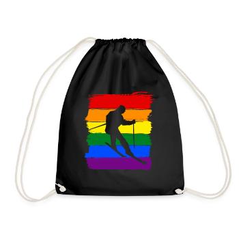 Ski LGBT Pride - Sac de sport léger - noir - Devant