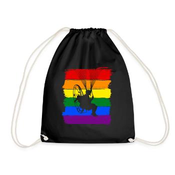 Paramoteur LGBTQ Pride - Sac de sport léger - noir - Devant