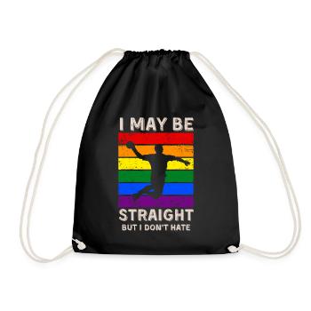 Handball LGBT Rights - Drawstring Bag - black - Front