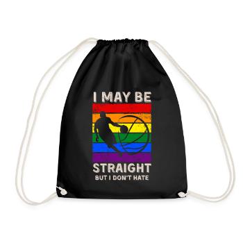 Basketball LGBT Rights - Drawstring Bag - black - Front