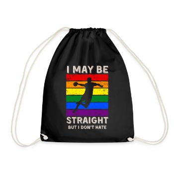 Handball LGBT Rights - Drawstring Bag - black - Front