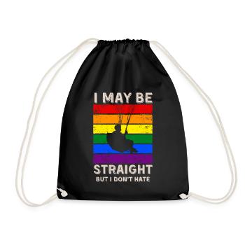 Droits LGBT en parapente - Sac de sport léger - noir - Devant