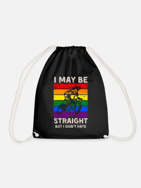 Radfahren LGBT-Rechte - Turnbeutel - Schwarz