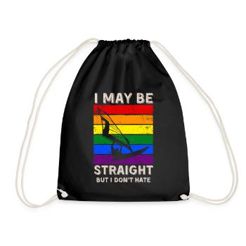 Windsurfing LGBT Rights - Drawstring Bag - black - Front