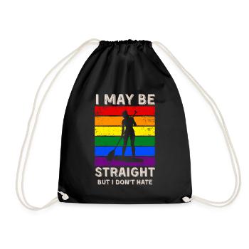 Paddleboard LGBT Rechte - Turnbeutel - Schwarz - Vorne