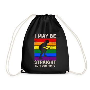 Droits LGBT au badminton - Sac de sport léger - noir - Devant