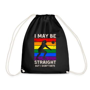 Volleyball Droits LGBT - Sac de sport léger - noir - Devant