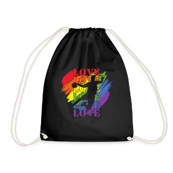 Handball LGBT Pride - Sac de sport léger - noir - Devant