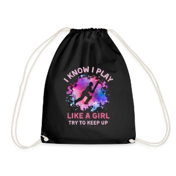 Femmes Cricket Fille - Sac de sport léger - noir - Devant