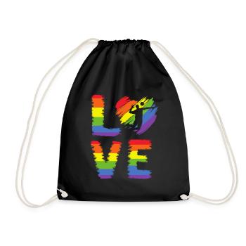 Volleyball LGBT Pride - Sac de sport léger - noir - Devant