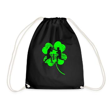 Boxe trèfle de la Saint-Patrick - Sac de sport léger - noir - Devant