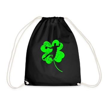 Handball Trèfle de la Saint-Patrick - Sac de sport léger - noir - Devant