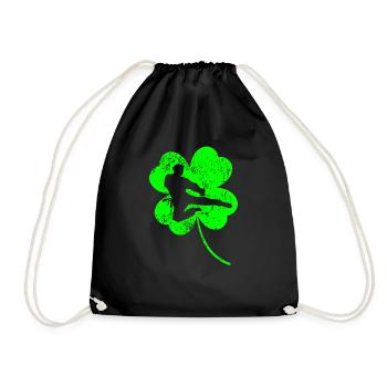 Trèfle de la Saint-Patrick en taekwondo - Sac de sport léger - noir - Devant