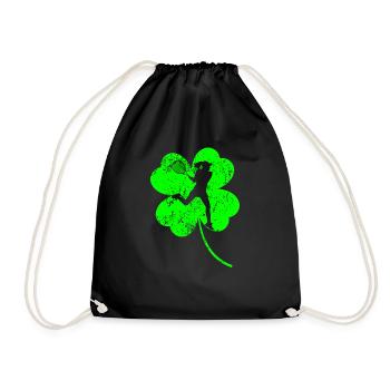 Tennis féminin Trèfle de la Saint-Patrick - Sac de sport léger - noir - Devant