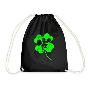 Haltérophilie Trèfle de la Saint-Patrick - Sac de sport léger - noir - Devant