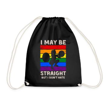 Weightlifting LGBT Rights - Drawstring Bag - black - Front