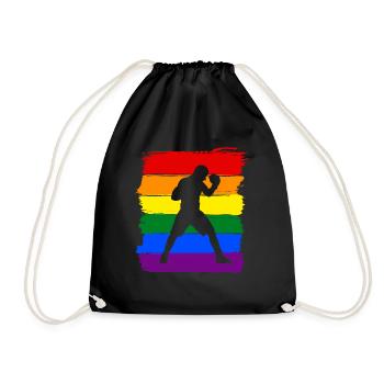 Boxe LGBT Pride - Sac de sport léger - noir - Devant