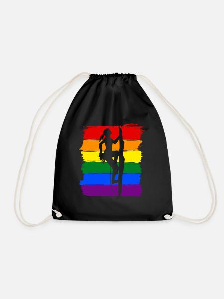 Frauen klettern LGBT - Turnbeutel - Schwarz