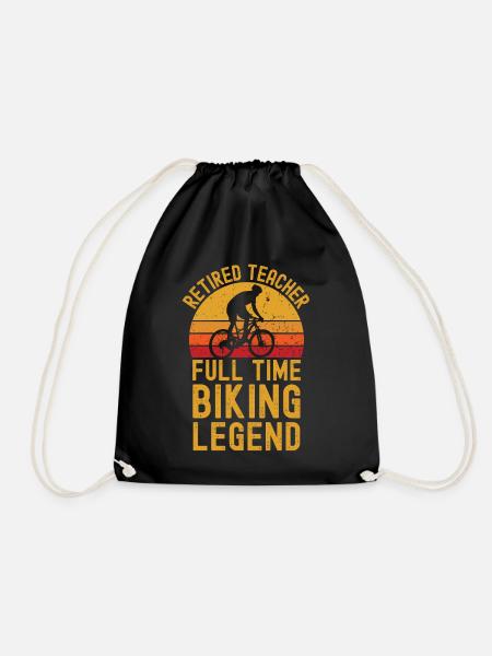 Pensionierte Lehrer-Bike-Legende - Turnbeutel - Schwarz