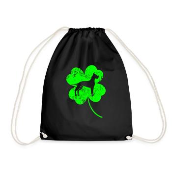 Grand-Dane St.Patrick’s Day Shamrock - Sac de sport léger - noir - Devant