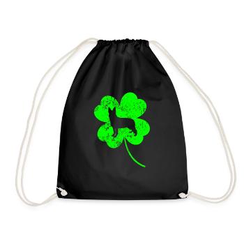 Berger allemand St.Patrick’s day Shamrock - Sac de sport léger - noir - Devant