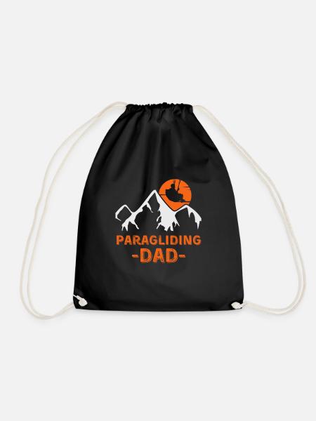 Paragliding Papa - Turnbeutel - Schwarz