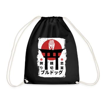 Kanji Bulldog Japon - Sac de sport léger - noir - Devant