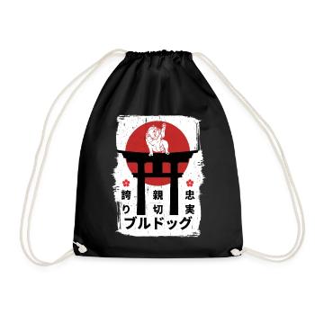 Kanji Bulldog Japon - Sac de sport léger - noir - Devant