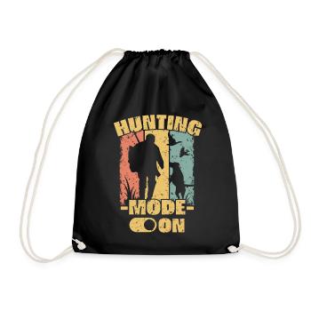 Chasse rétro - Sac de sport léger - noir - Devant