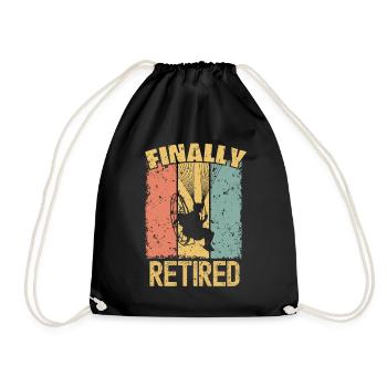 Paramotorisation retraite rétro - Sac de sport léger - noir - Devant