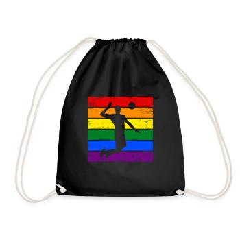 Volleyball LGBTQ - Sac de sport léger - noir - Devant