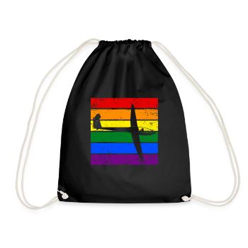 Vol à voile LGBTQ - Sac de sport léger - noir - Devant