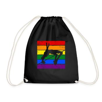 Hochsprung LGBTQ - Turnbeutel - Schwarz - Vorne