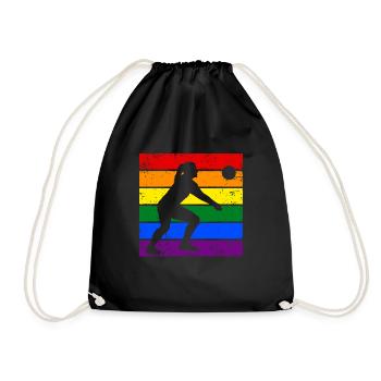 Volleyball LGBTQ - Sac de sport léger - noir - Devant