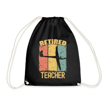 Professeur de vol à voile à la retraite - Sac de sport léger - noir - Devant