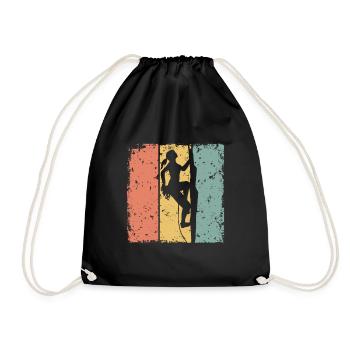 Femmes Escalade rétro - Sac de sport léger - noir - Devant