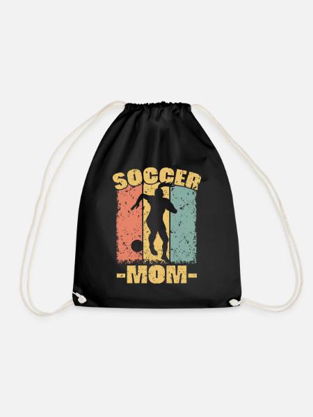 Fußball Mama - Turnbeutel - Schwarz