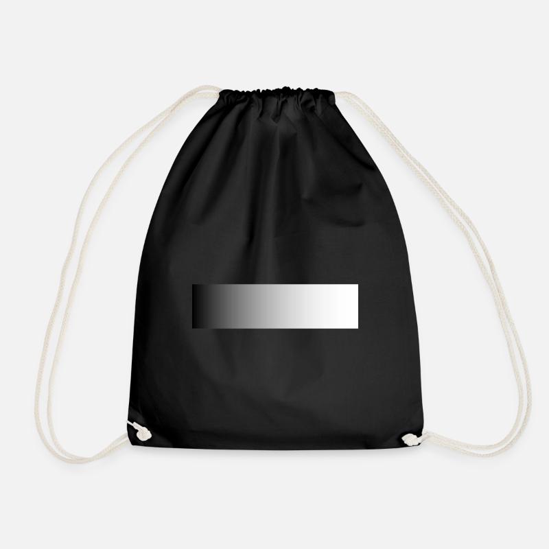 Grey areas - Drawstring Bag - black