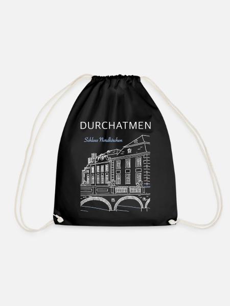 Schloss Nordkirchen, Durchatmen - Turnbeutel - Schwarz
